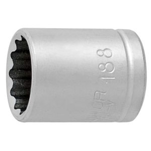 KLJUČ NASADNI 1/4" ART.188/2 12P Kromiran, poliran, 12 kotni.