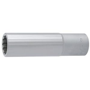 KLJUČ NASADNI 1/2" ART.190L 12P Kromiran, poliran, 12 kotni, dolg.