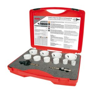 ŽAGE KRONSKE HSSE-Co 8 bi-metal UNIVERSA 10 žag in dvoje vpenjal, PVC embalaža.