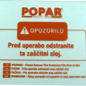 STEKLO PROZORNO PVC Rezervno za zaščito filtra. POPAR.