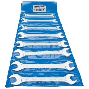 KLJUČI VILIČASTI ART.110/1PB Gar. PVC etui, kromiran, glava polirana.